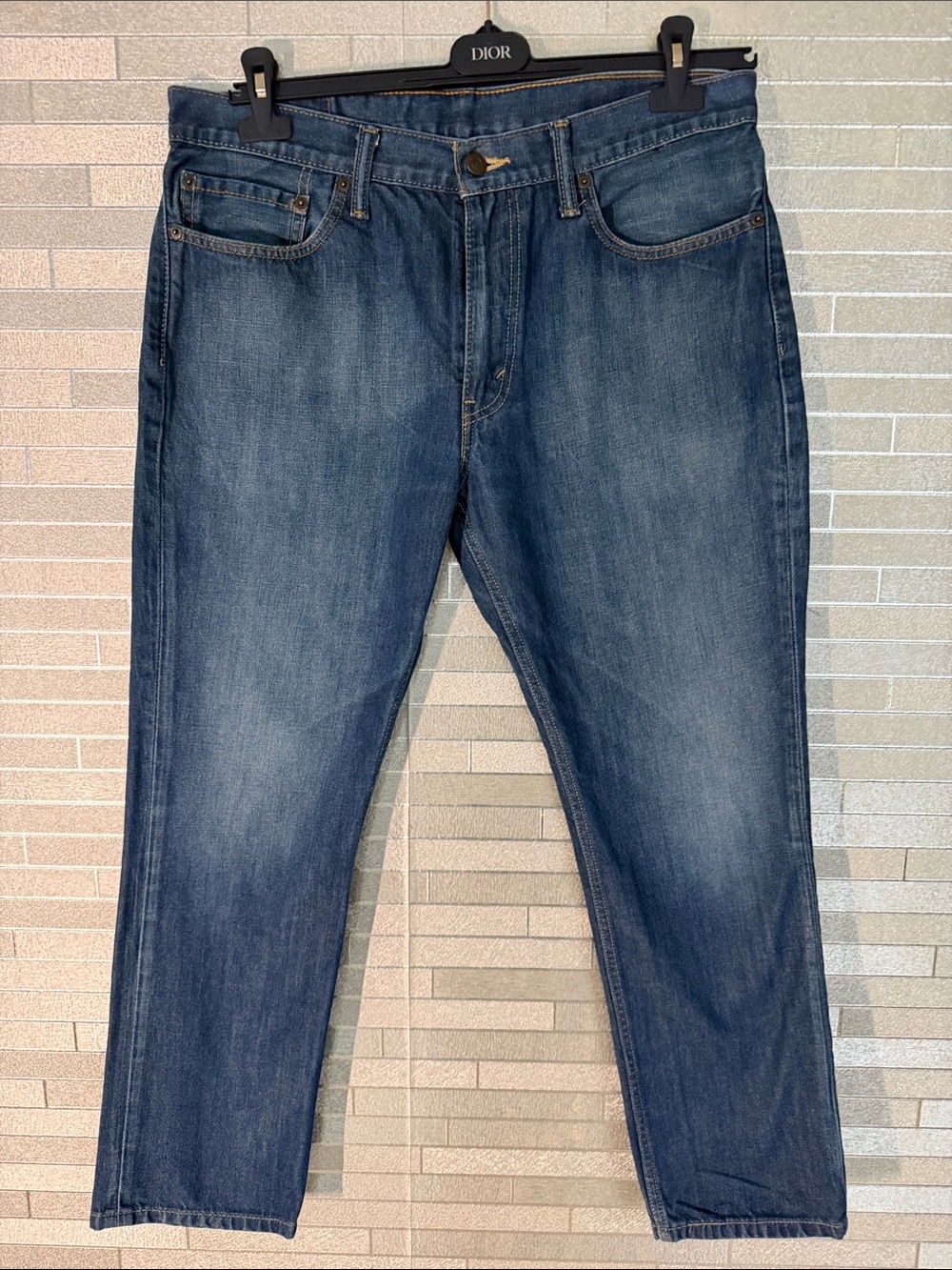 Levi Strauss 511 36 x 29 Men's Straight Fit Denim Jeans in Medium Blue